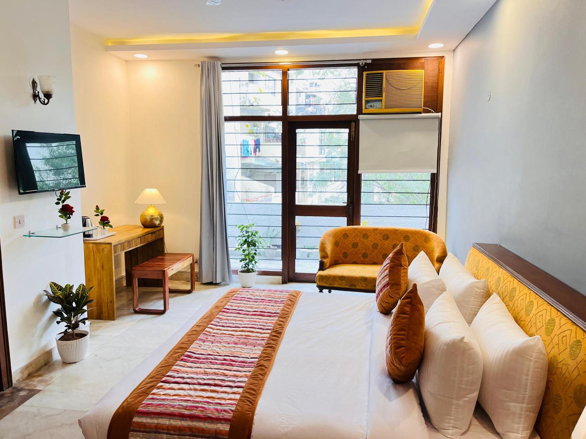 Grove Residency Hauz Khas New Delhi Couple Friendly Hotel Exterior photo